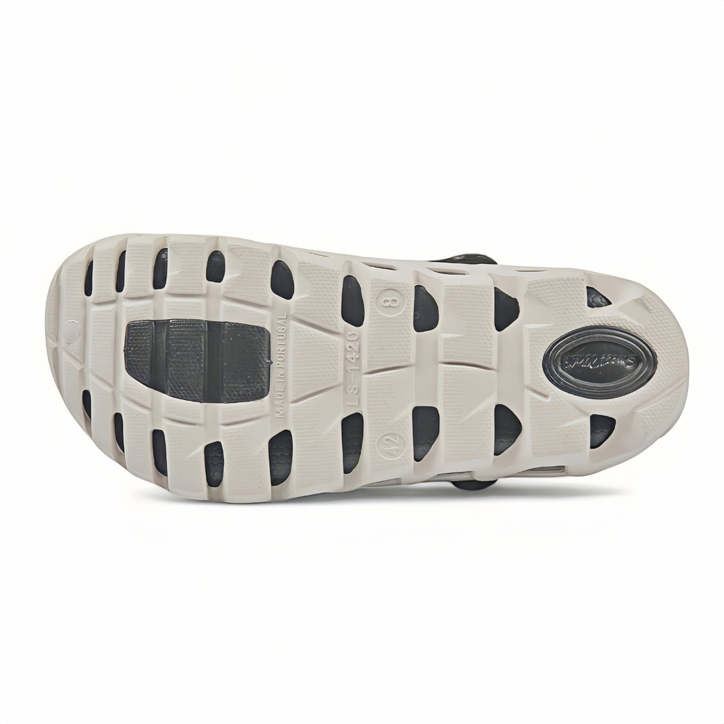 Stylish two-tone clogs