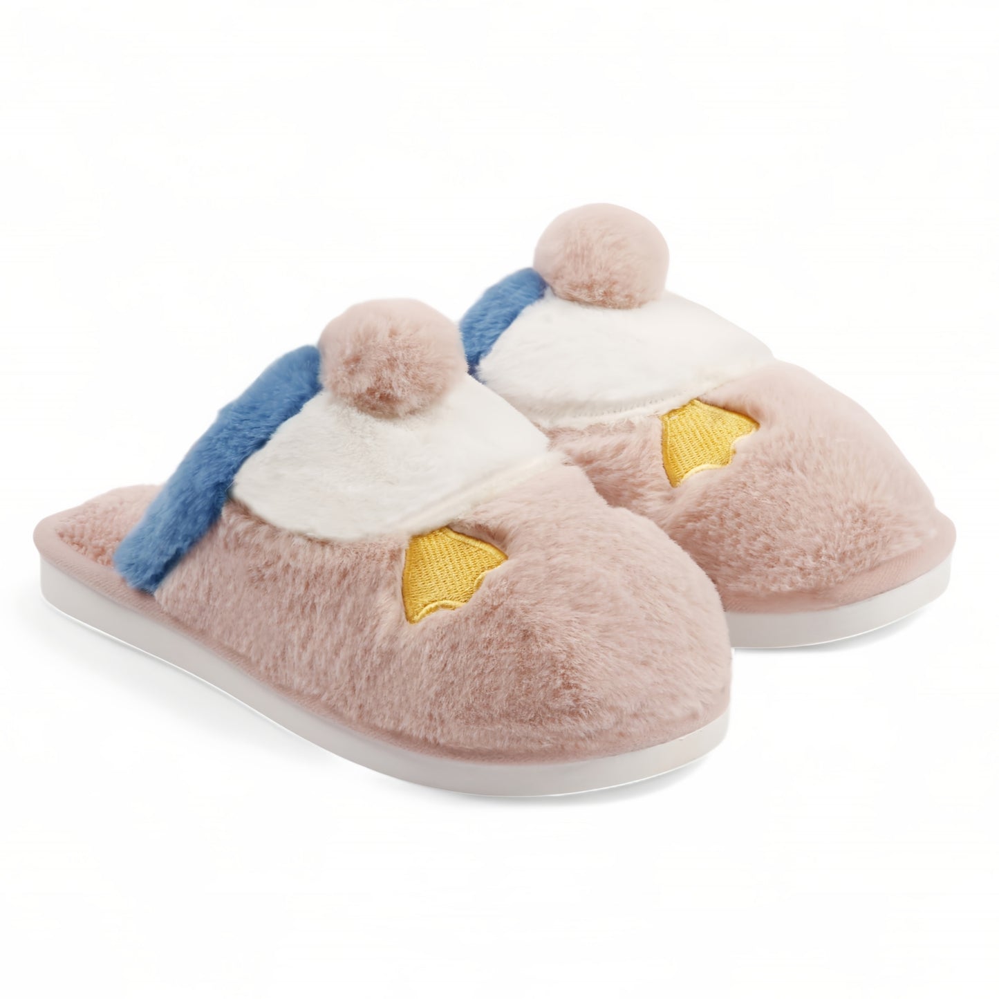 Pantuflas de pato suaves para el invierno.