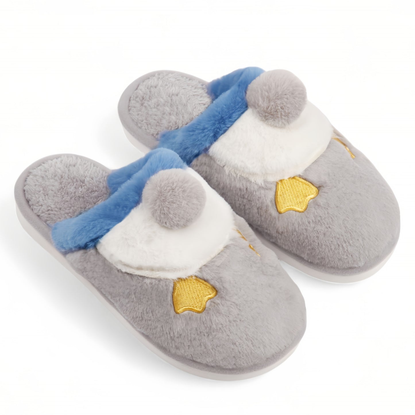 Pantuflas de pato suaves para el invierno.