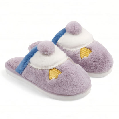 Pantuflas de pato suaves para el invierno.